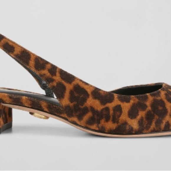 Veronica Beard Cecile Slinback Pumps Leopard Print Size 10 - Picture 2 of 11